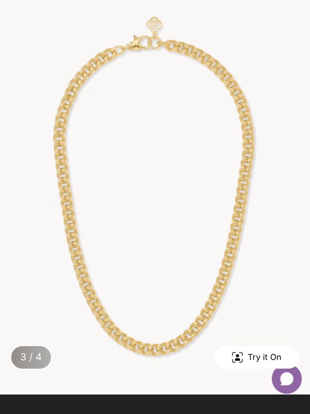 Kendra Scott Vincent Gold Chain Necklace 20” (Gold) - Picture 10 of 12
